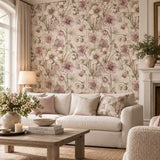 Dusky Hellebore Botanical Wallpaper