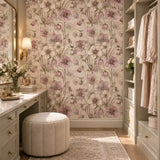 Dusky Hellebore Botanical Wallpaper
