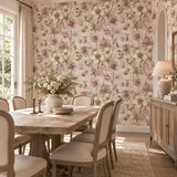Dusky Hellebore Botanical Wallpaper