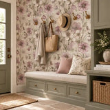 Dusky Hellebore Botanical Wallpaper