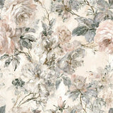 Vintage Blush Peony Botanical Wallpaper