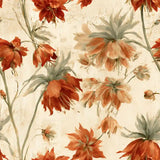 Painterly Fritillaria Botanical Wallpaper
