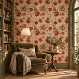 Painterly Fritillaria Botanical Wallpaper