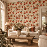 Painterly Fritillaria Botanical Wallpaper