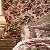 Painterly Hellebore Botanical Floral Wallpaper