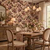 Painterly Hellebore Botanical Floral Wallpaper