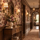 Painterly Hellebore Botanical Floral Wallpaper