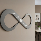 Infinity Love Personalized Wooden Name Wall Decor – Custom Kids Room Sign