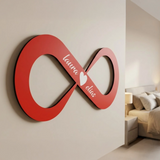 Infinity Love Personalized Wooden Name Wall Decor – Custom Kids Room Sign