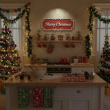 Merry Christmas Wooden Wall Sign – Festive Holiday Decor