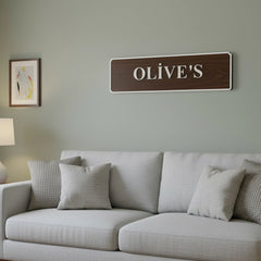 Personalized Rustic Name Wooden Wall Sign