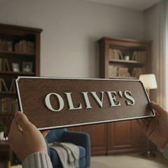 Personalized Rustic Name Wooden Wall Sign
