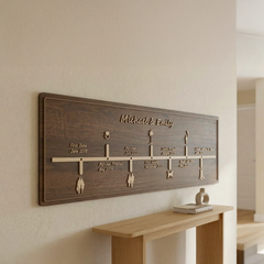 Custom Wooden Family Timeline Sign – Milestone Wall Decor