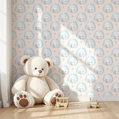 Cute Airplanes and Rainbows Wallpaper – Peel-and-Stick Kids Room Design