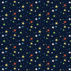 Colorful Stars Nursery Wall Mural – Peel-and-Stick Kids Room Large Design