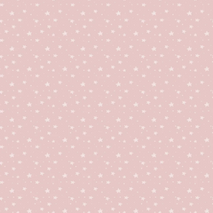 Soft Pink Star Nursery Wall Mural – Girls Room Peel-and-Stick Large Design