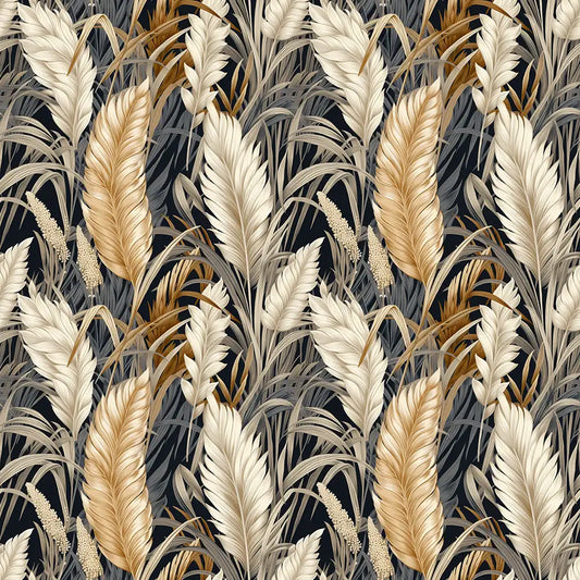 Golden Palm – Luxury Tropical Wallpaper