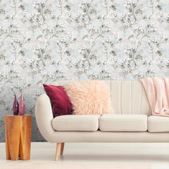 Misty Blossom – Soft Pastel Floral Wallpaper	Wall Gift Style