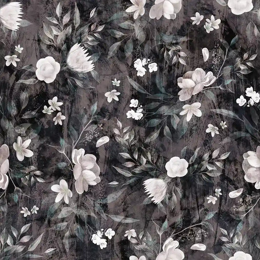 Midnight Garden – Dark Floral Wallpaper