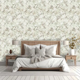 Whispering Branches – Botanical Bird & Leaf Wallpaper