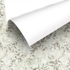 Whispering Branches – Botanical Bird & Leaf Wallpaper