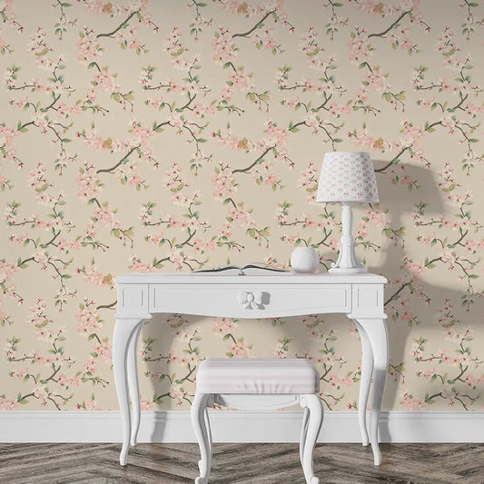 Blush Cherry Blossom Wallpaper