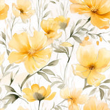 Sunny Bloom – Watercolor Floral Wallpaper