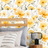 Sunny Bloom – Watercolor Floral Wallpaper