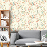 Pastel Blossom – Vintage Floral Wallpaper