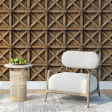 Natural Bamboo Weave Wallpaper – Rustic Asian Geometric Peel-and-Stick Design