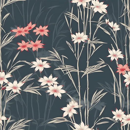 Japanese Bamboo Blossom Wallpaper