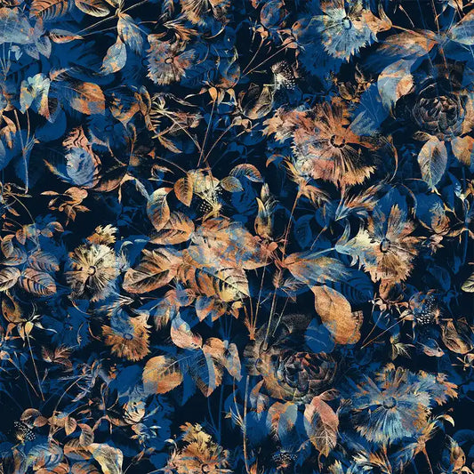 Midnight Flora – Navy Wallpaper