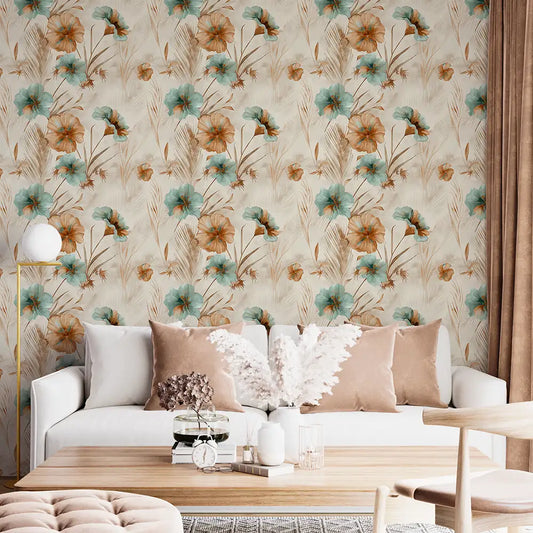 Tropical Floral Wallpaper