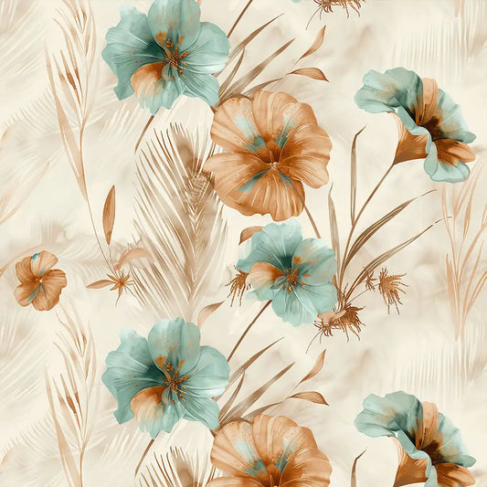 Tropical Floral Wallpaper