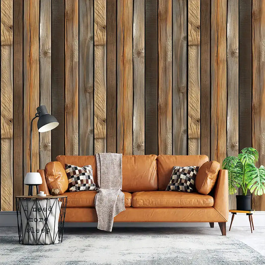 Rustic Wood Plank Wallpaper