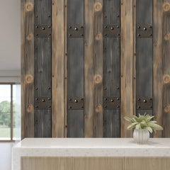 Rustic Barn Door Wallpaper