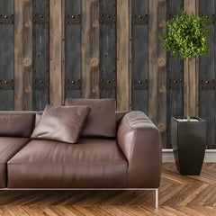 Rustic Barn Door Wallpaper