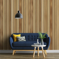 Wood Slats Wallpaper – Modern Peel-and-Stick Bedroom Office Design