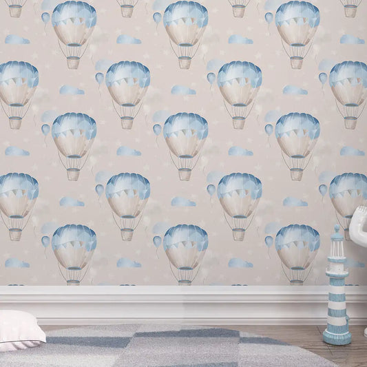 Blue Hot Air Balloon Wallpaper