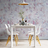 Soft Pastel Floral Wallpaper – Romantic Peel-and-Stick Bedroom Living Room Design