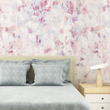 Soft Pastel Floral Wallpaper – Romantic Peel-and-Stick Bedroom Living Room Design