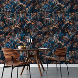 Vintage Botanical Wallpaper – Classic Peel-and-Stick Bedroom Living Room Design