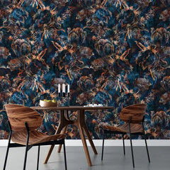 Vintage Botanical Wallpaper – Classic Peel-and-Stick Bedroom Living Room Design