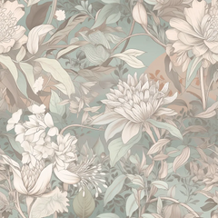Soft Floral Wallpaper – Elegant Peel-and-Stick Bedroom Living Room Design