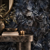 Moody Floral Still Life Wallpaper – Dark Peel-and-Stick Bedroom Accent Wall