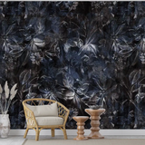 Moody Floral Still Life Wallpaper – Dark Peel-and-Stick Bedroom Accent Wall