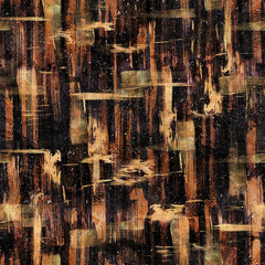 Dark Abstract Gold Brush Wallpaper – Luxury Peel-and-Stick Bedroom Accent Wall