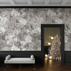 Soft Floral Wallpaper – Elegant Peel-and-Stick Bedroom Living Room Design