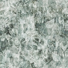 Moody Sage Green Floral Botanical Wallpaper – Dark Peel-and-Stick Bedroom Design