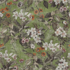 Olive Rust Botanical Wallpaper